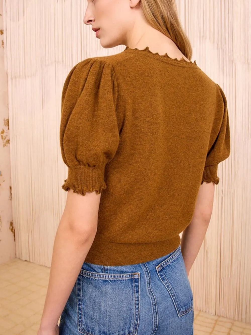 NWT Ulla Johnson Polline short sleeve sweater - Picture 2 of 10